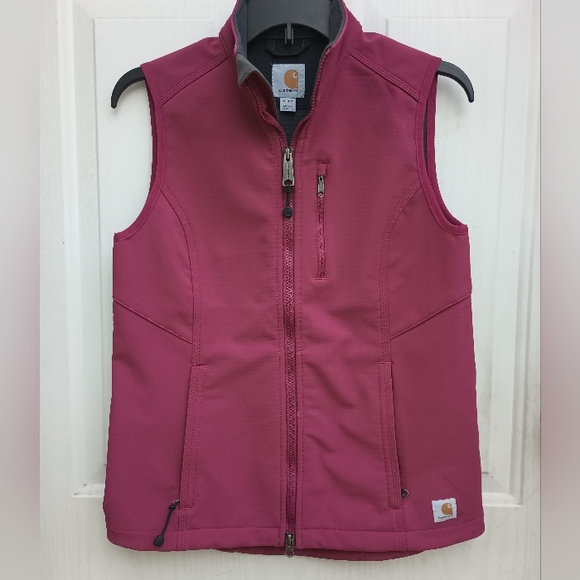 Carhartt Denwood Softshell Vest Raspberry Pink Ladies Sz XSmall - Picture 3 of 11